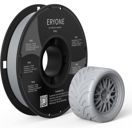 Eryone Grey TPU filament | 3Dplastik.cz