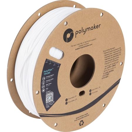 Polymaker Polyflex TPU White 1,75mm 0,75kg