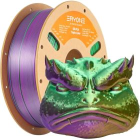 Eryone Silk Tricolor Gold Green Purple filament