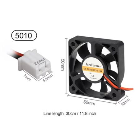 Chladící ventilátor 5010  12V / 24V