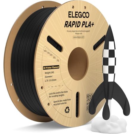 Elegoo RAPID PLA+ Black 1,75 mm 1 kg