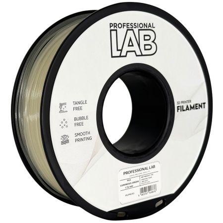 Professional Lab PLA Green 1.75mm 1kg Glow / Svítící