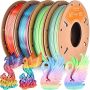 
ERYONE Silk Rainbow PLA – 4× 0,25 kgPrémiový vícebarevný filament s hedvábným leskem a duhovými přechody. Balení obsahuje čtyři varianty (Matte Macaron, Matte Watercolor, Silk Vibrant, Silk Waterfall) pro jedinečné a poutavé výtisky.

✅ Hedvábný lesk – elegantní povrch bez post-processingu
✅ Duhové přechody – každá cívka nabízí rychlé změny barev
✅ Přesný průměr 1,75 mm – stabilní extruze a spolehlivý tisk
✅ Kompatibilita – vhodné pro většinu FDM 3D tiskáren

Rozzařte své projekty barvami duhy a luxusním hedvábným vzhledem.
