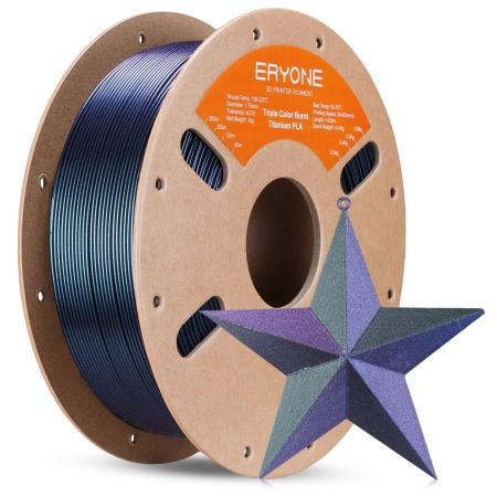 Eryone Burn Titanium Tricolor filament