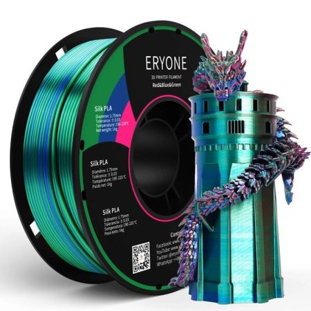Eryone Rainbow / Tricolor Silk/Pla 1,75mm 0,25kg